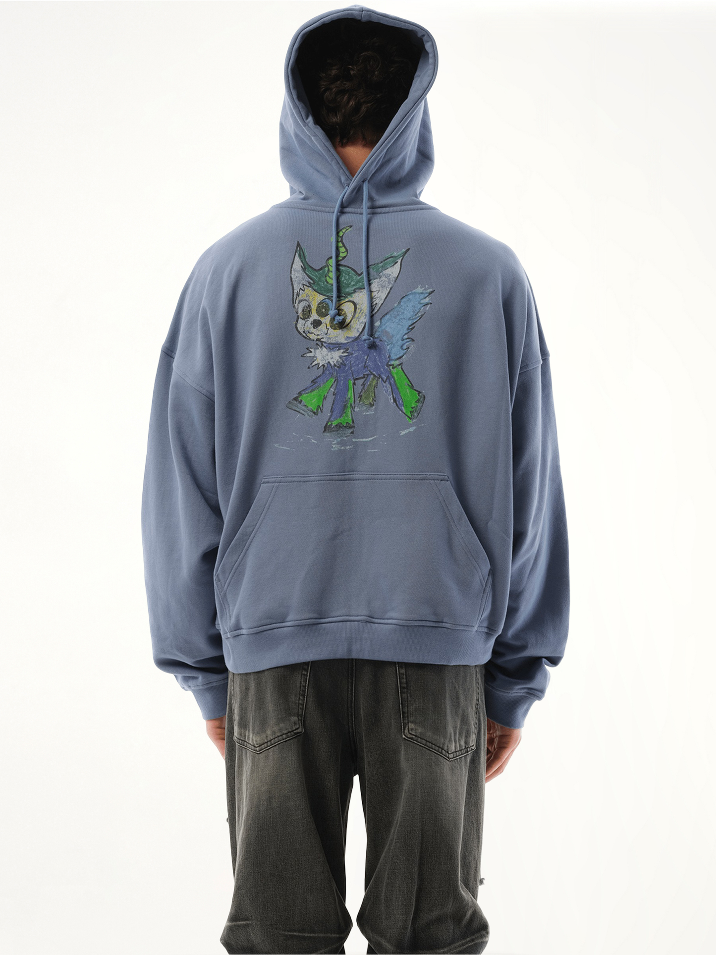 Twin All Around Hoodie Zip-Up in Sky