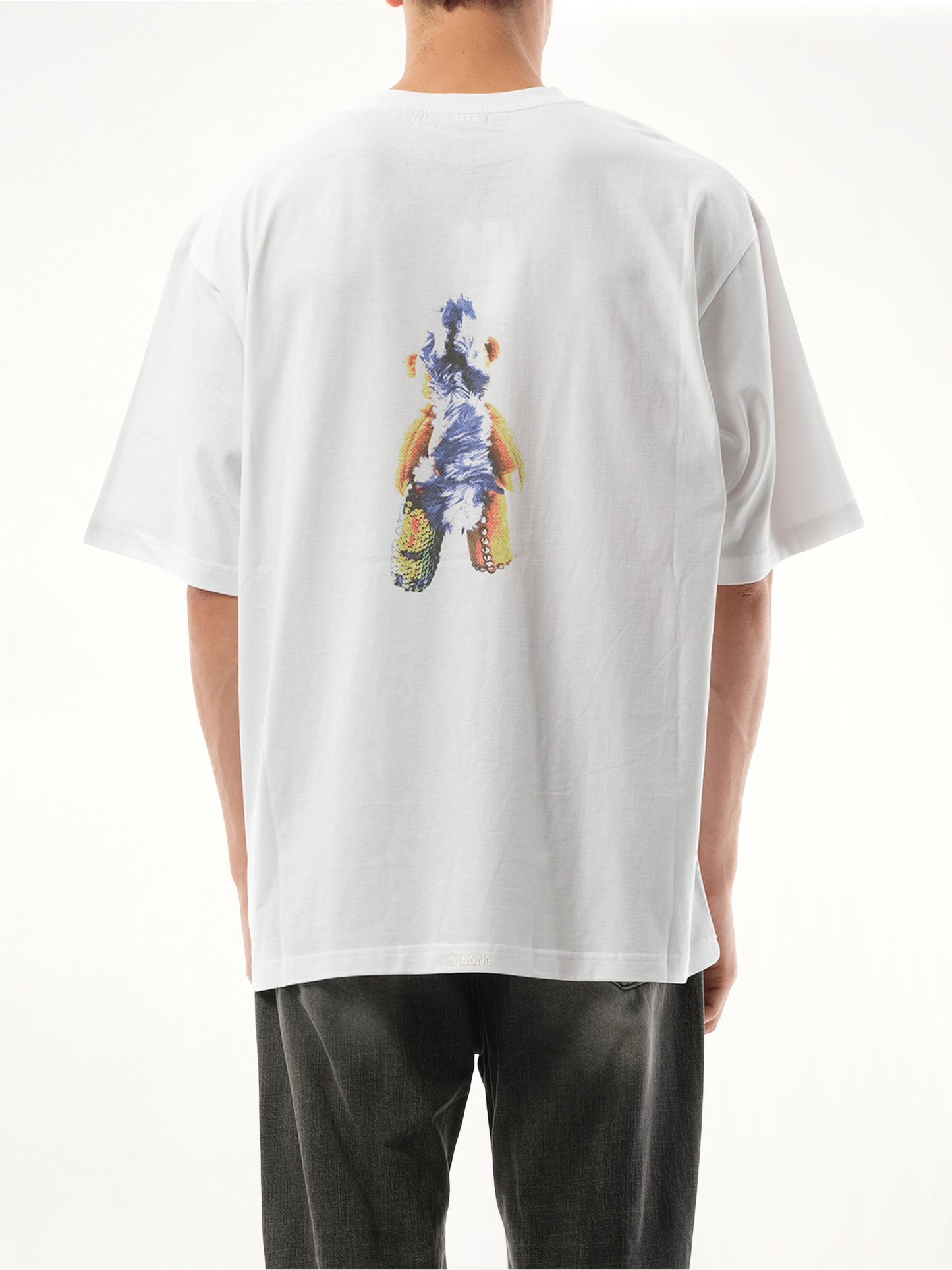 Punk Teddy T-Shirt in White