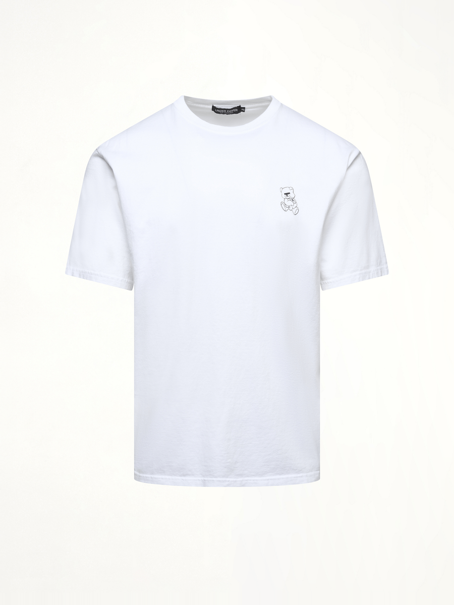 Small Teddy Bear Printed T-Shirt in White