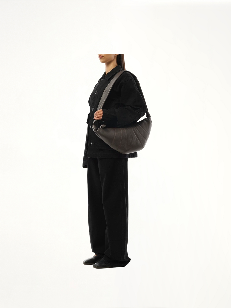 Medium Croissant Bag in Mink
