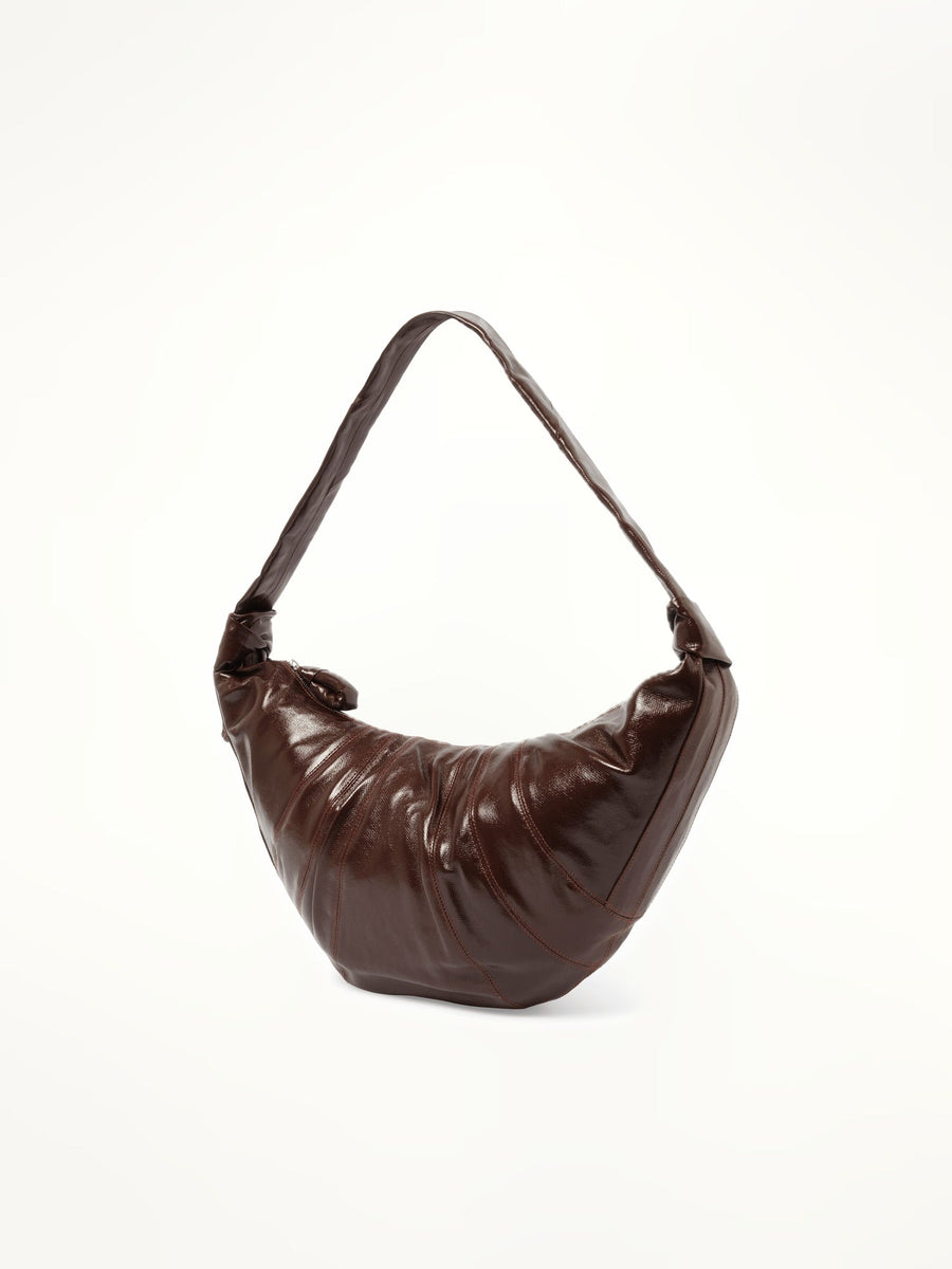 Lemaire Large Croissant Bag in Chocolate Fondant