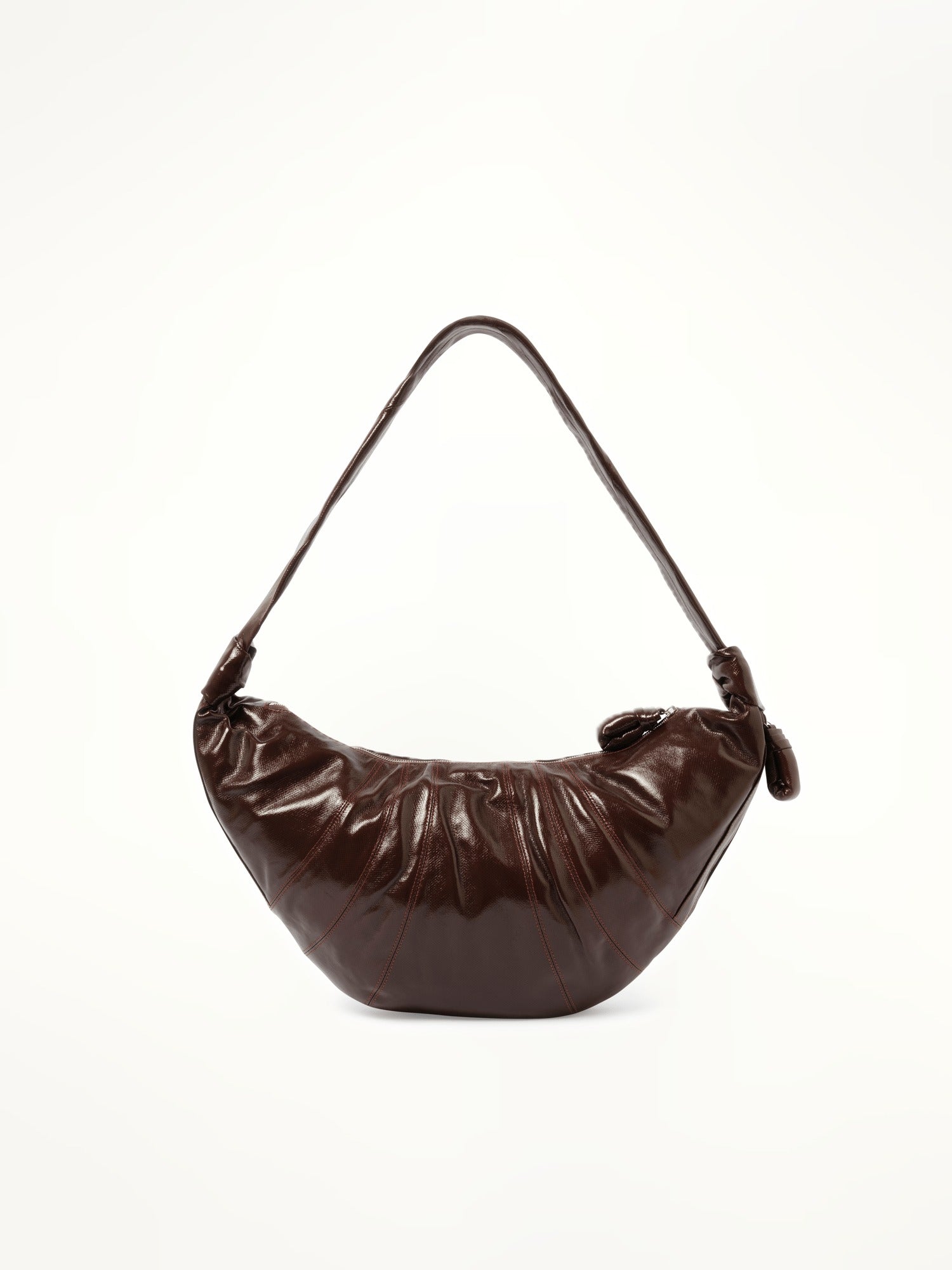 Lemaire Large Croissant Bag in Chocolate Fondant