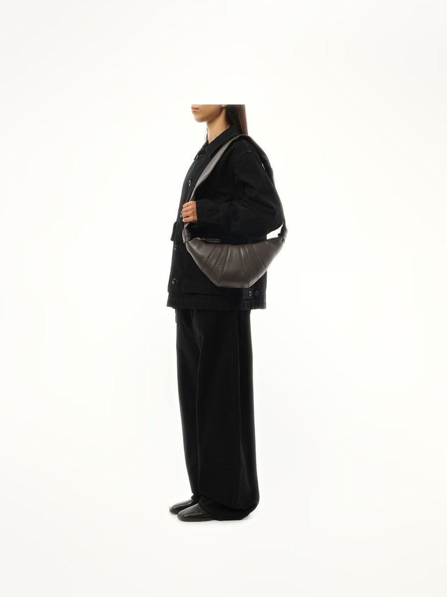 Lemaire Small Croissant Bag in Mink