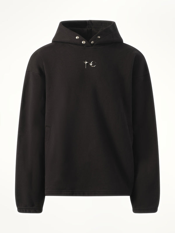 Thug Club Color Emblem Hoodie in Black