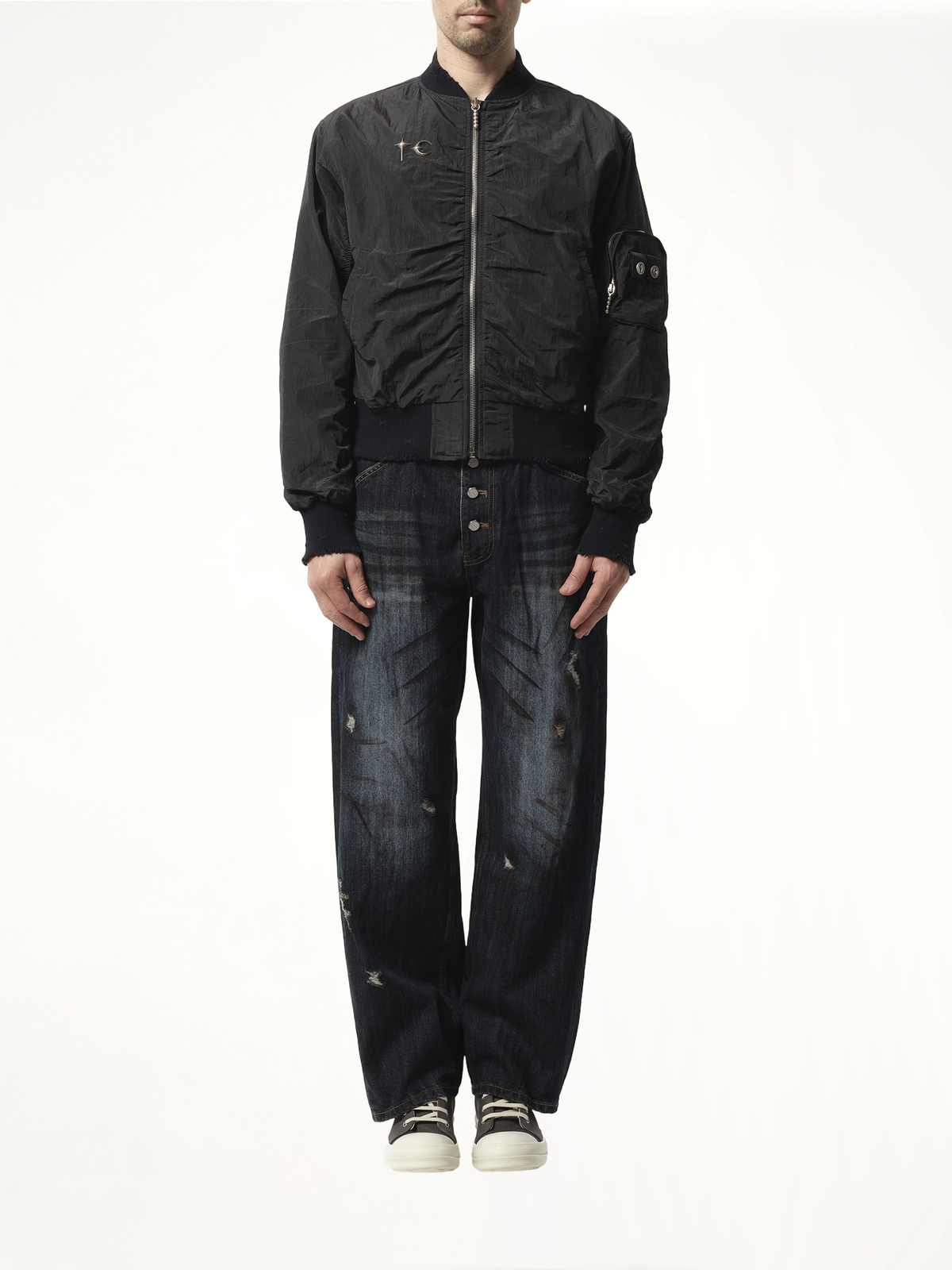 Scarred Tango Charlie Bomber in Black
