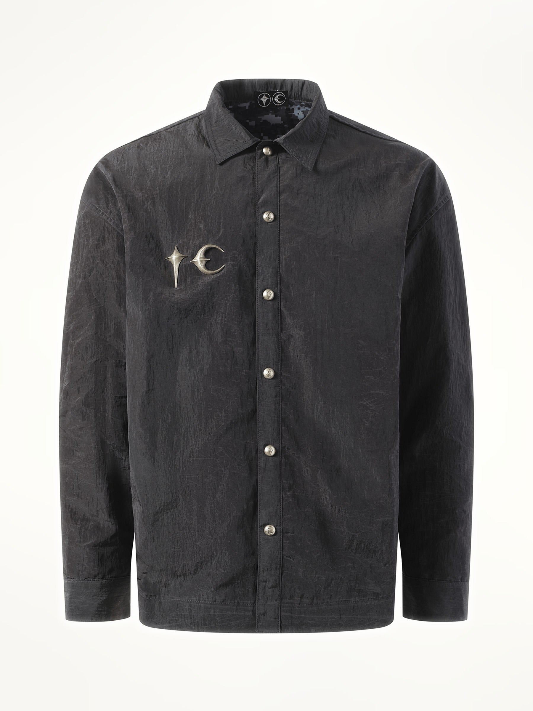 Thug Club Scarred Officer Shirt in Black