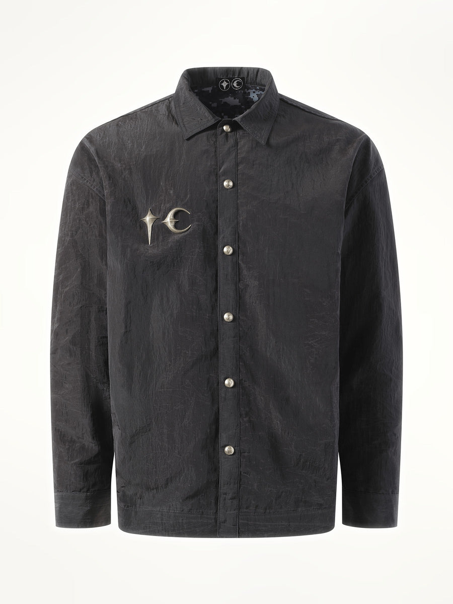 Thug Club Scarred Officer Shirt in Black