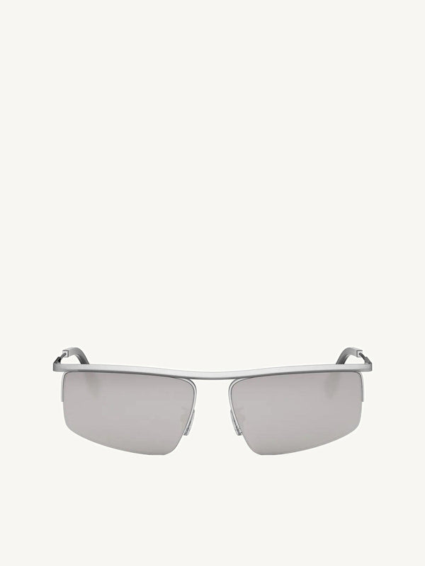 Fendi FE40141U 6017C Metal Sunglasses in Grey/Silver