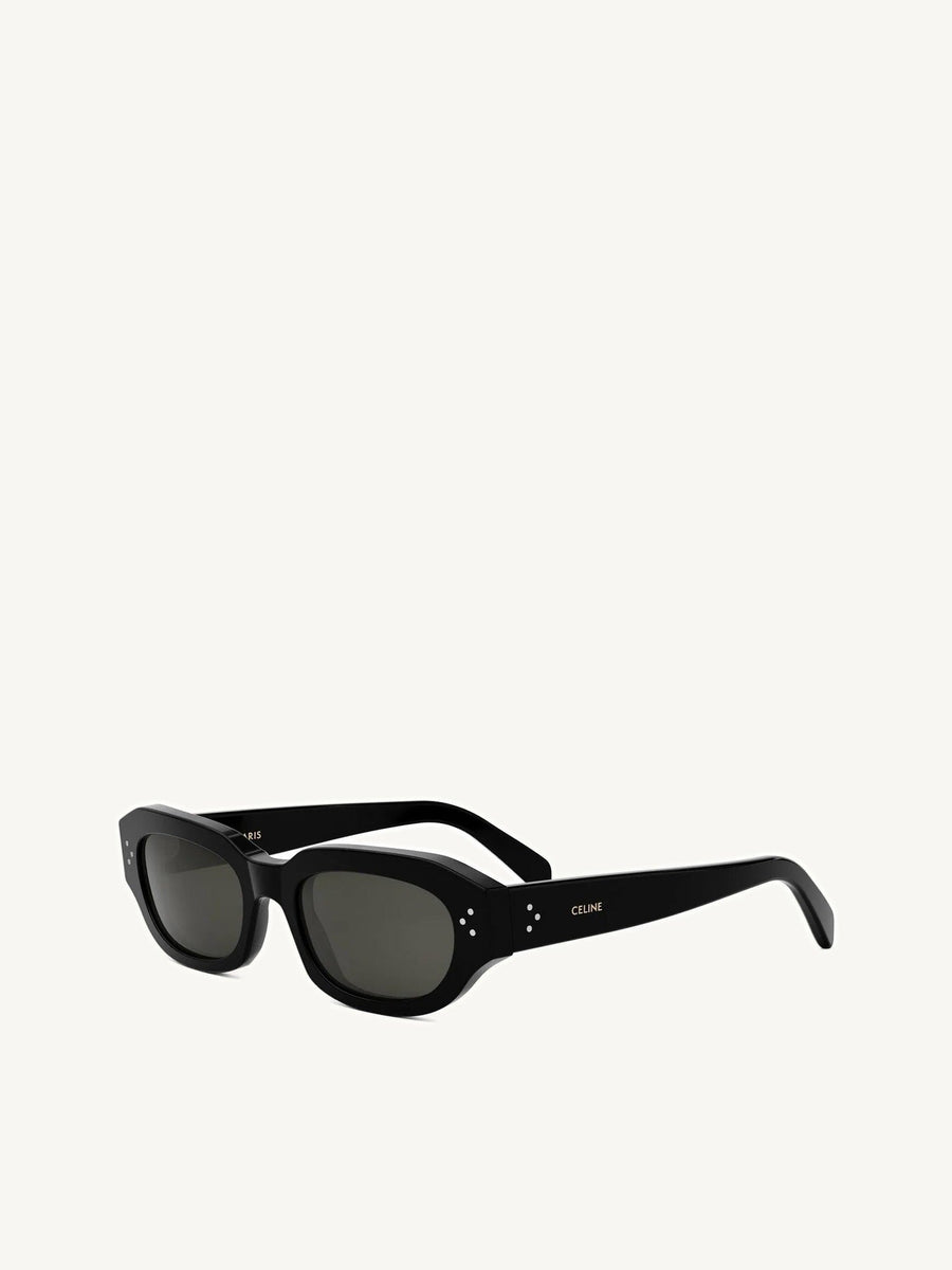 Celine CL40314I Acetate Sunglasses in Black/Silver