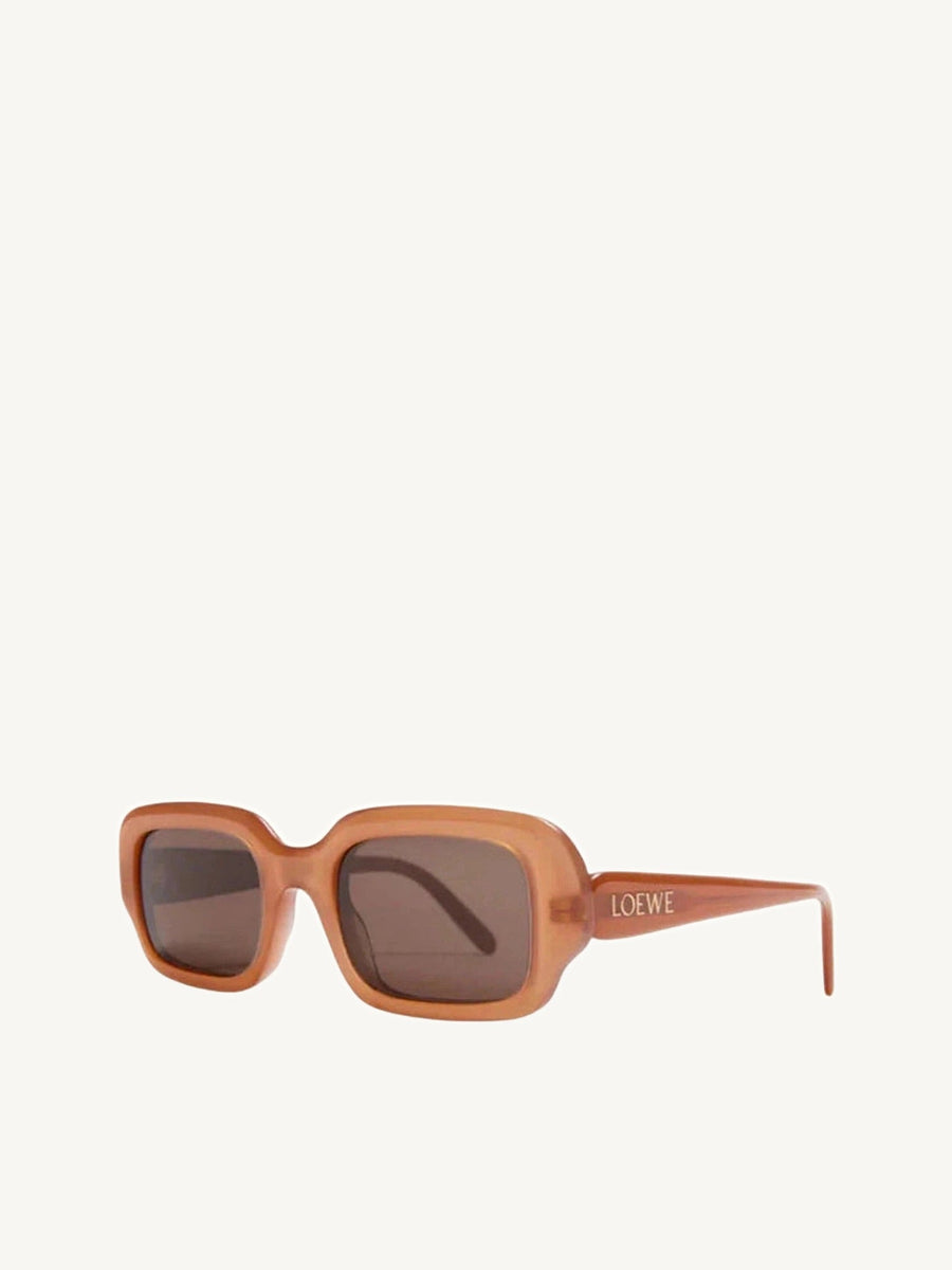 Loewe LW40158F Acetate Sunglasses in Caramel