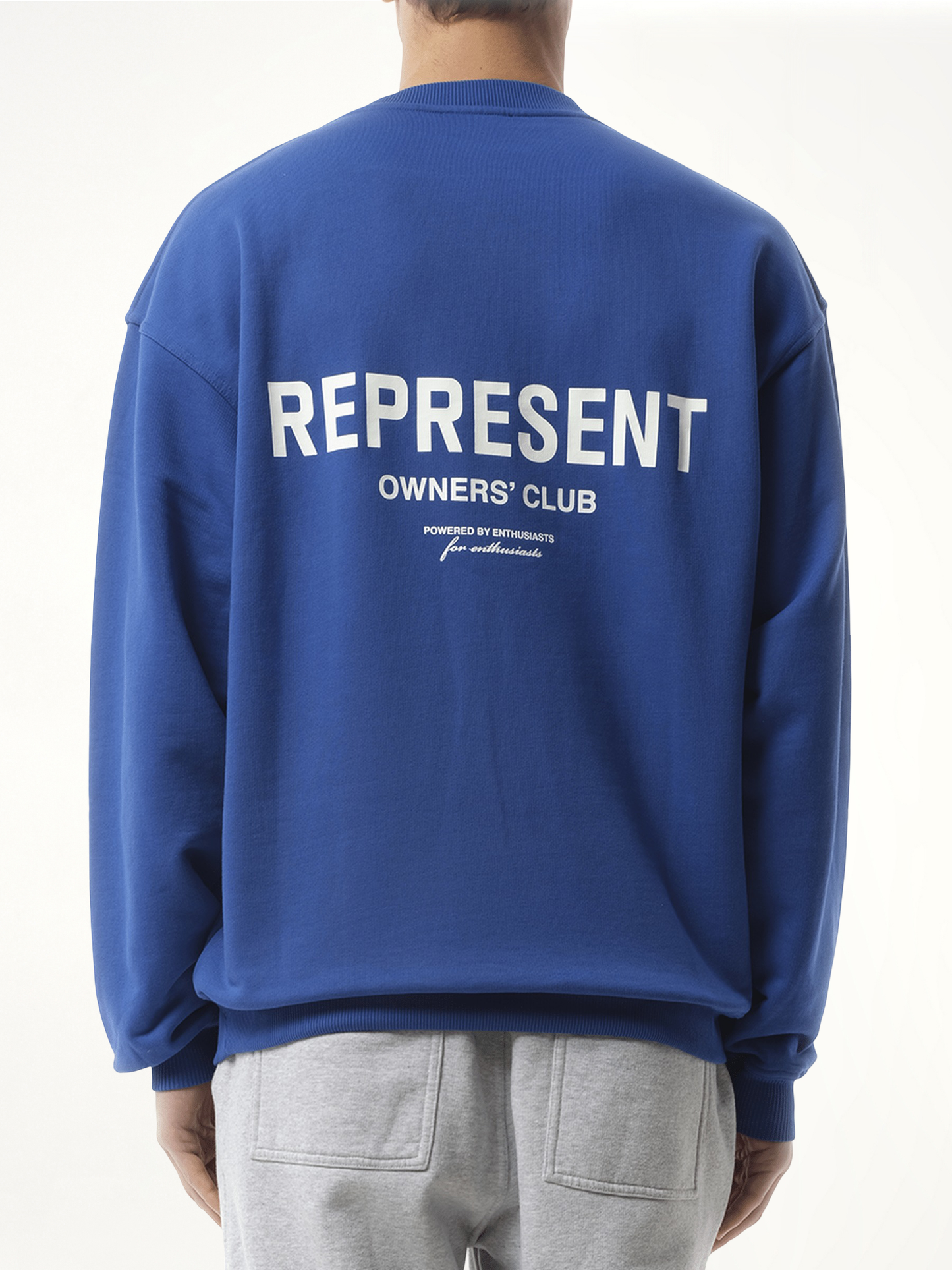 Represent Owners Club Sweater in Cobalt Blue