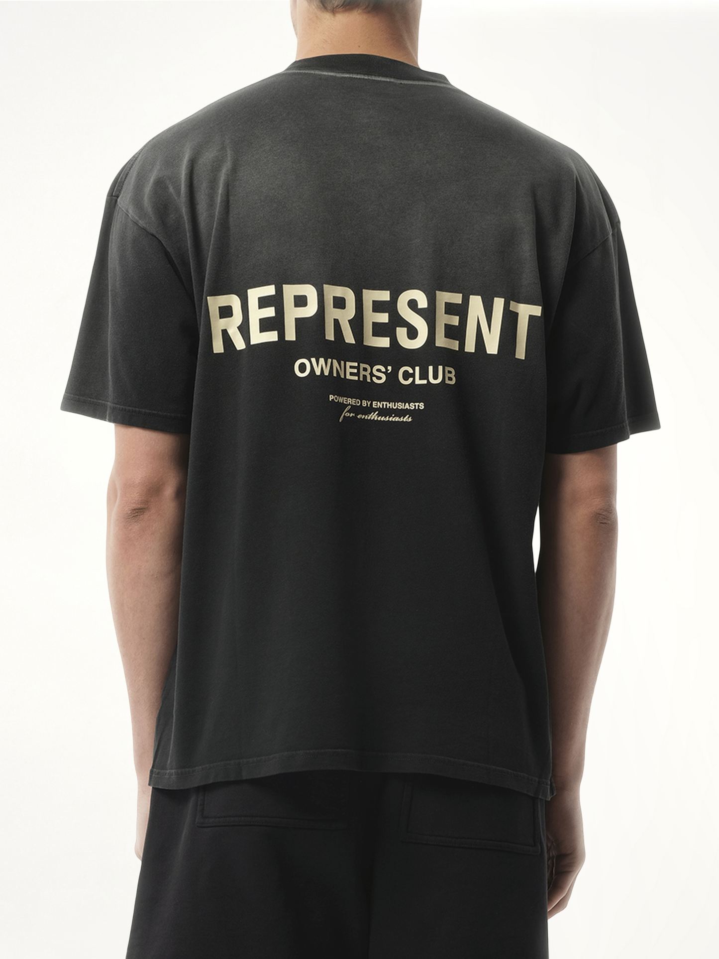 Represent Owners Club T-Shirt in Aged Black