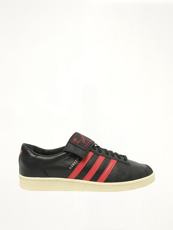 Adidas X Chavarria Jabbar Low in Black/Red Side View | WILLY CHAVARRIA