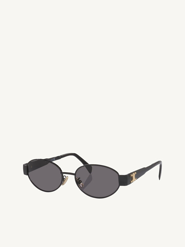 CL40235U Metal Sunglasses in Black/Gold
