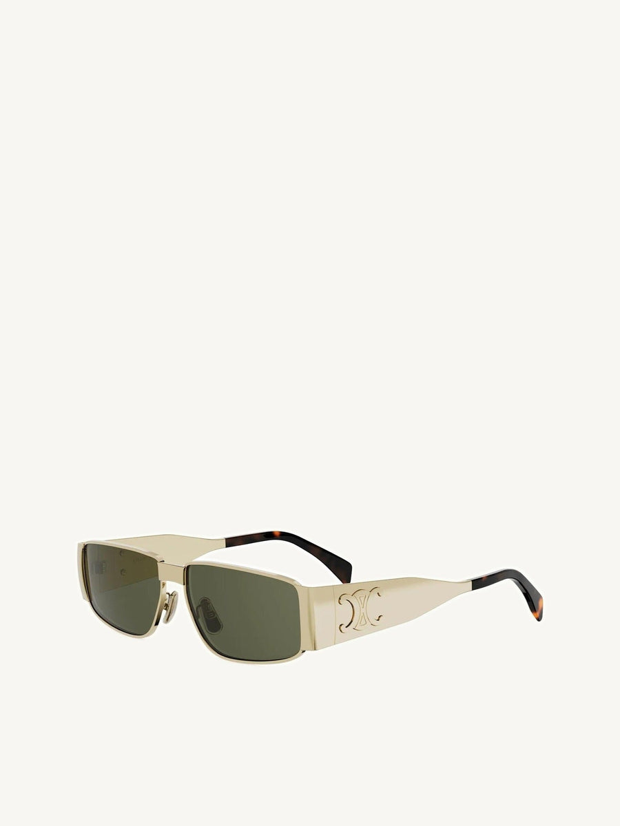 CL40325U 5930N METAL SUNGLASSES in Shiny Endura Gold/Green