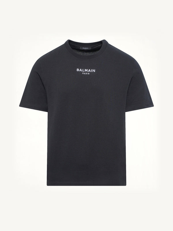 Small Balmain Paris T-Shirt in Black/White