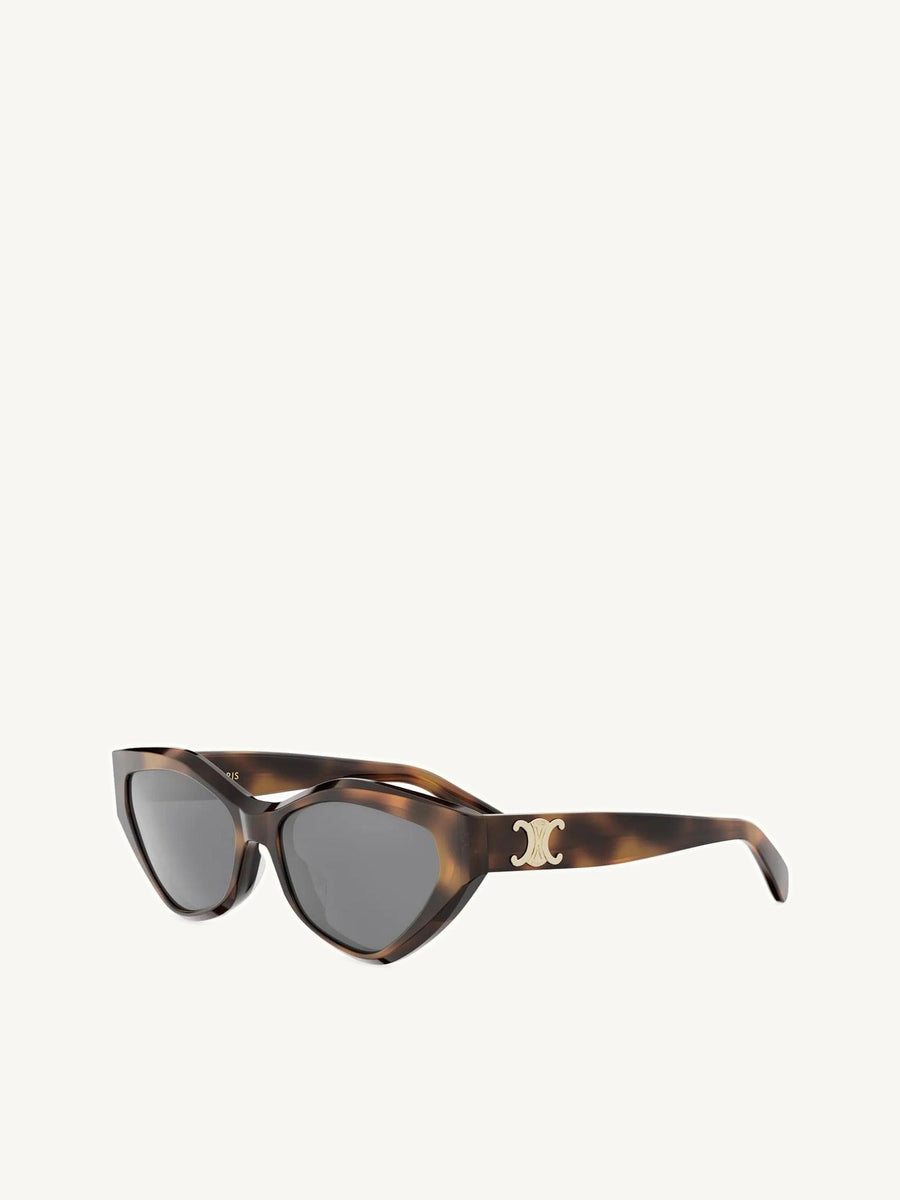 CL40323U Acetate Sunglasses in Shiny Havana/Grey