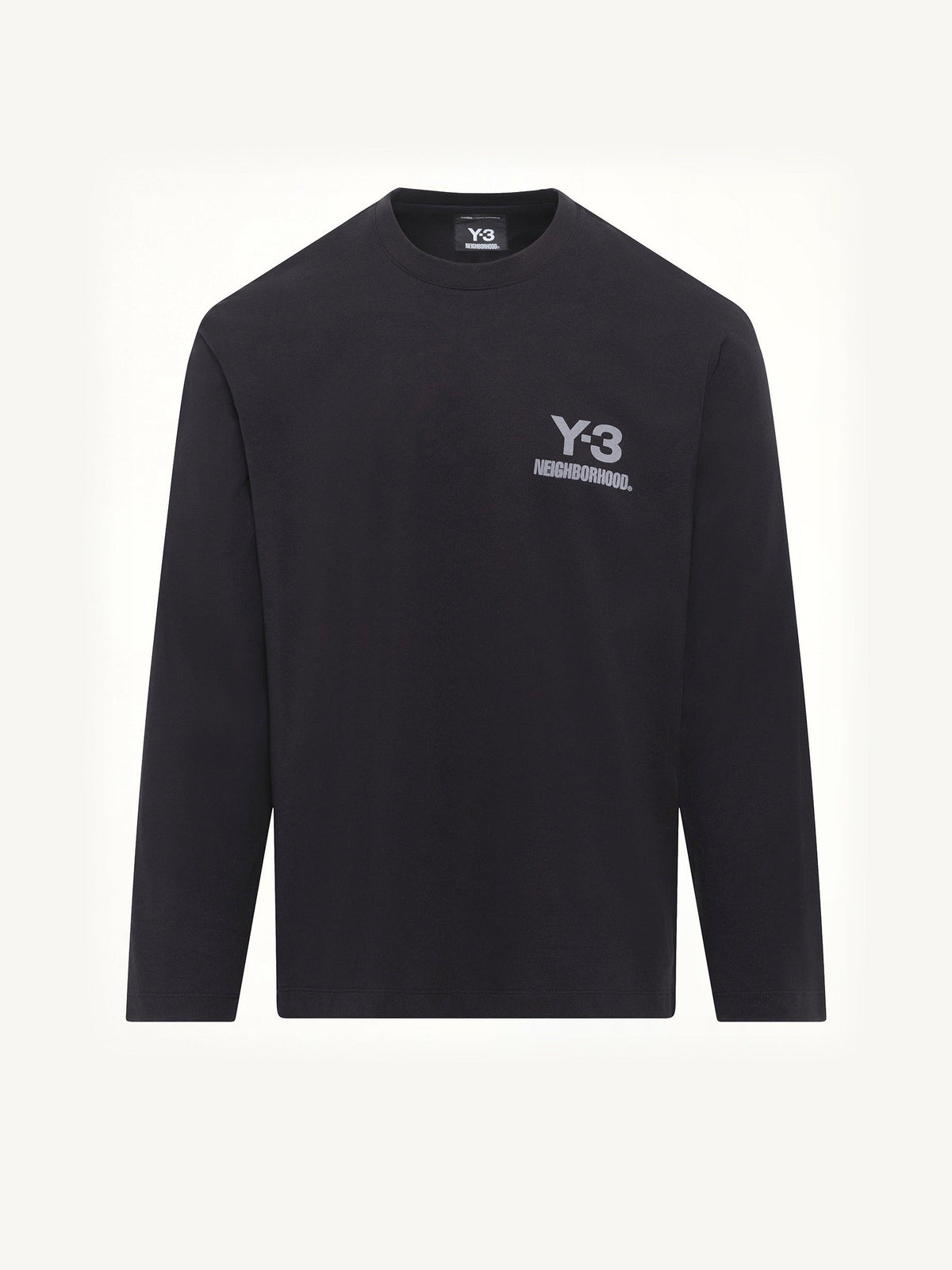 Y-3 X NBHD Logo Ls T-Shirt in Black