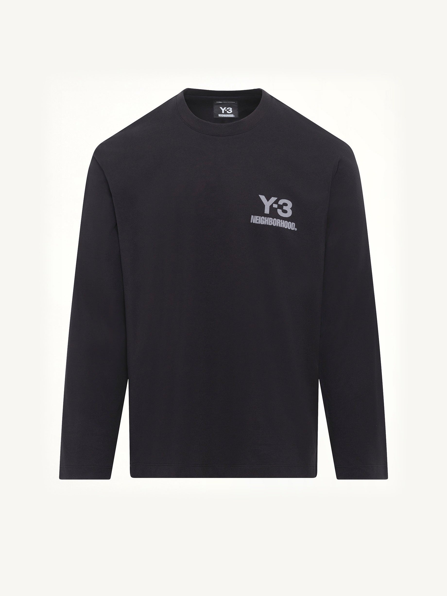 Y-3 X NBHD Logo Ls T-Shirt in Black