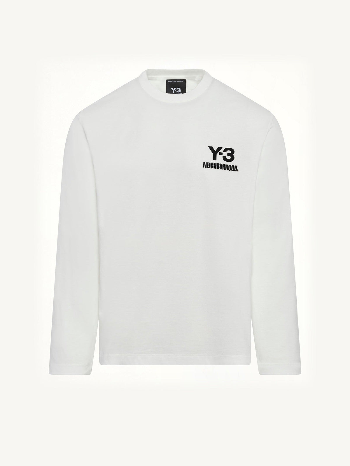 Y-3 X NBHD Logo Ls T-Shirt in White