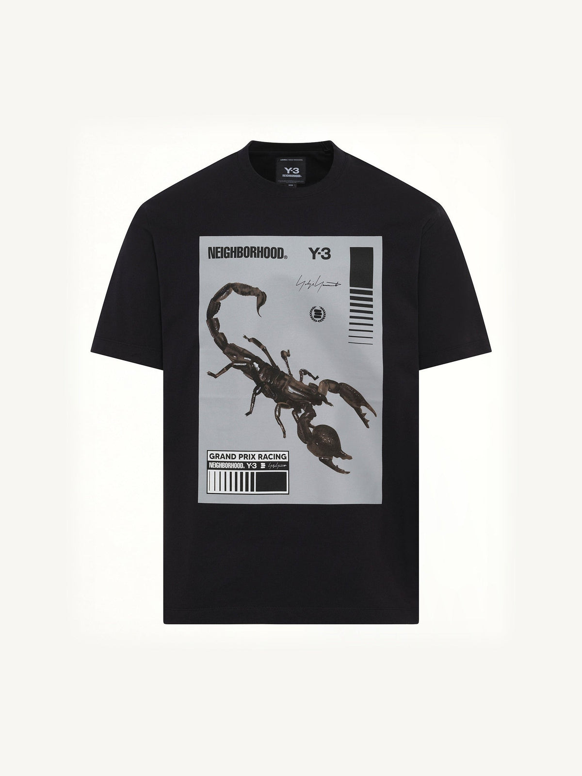 Y-3 X NBHD Graphic T-Shirt in Black/Granite