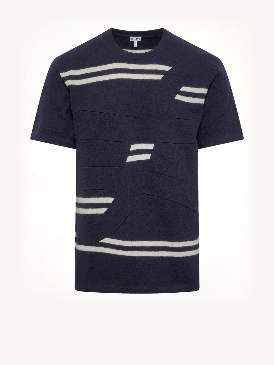 Oversized Fit T-Shirt in Navy/White