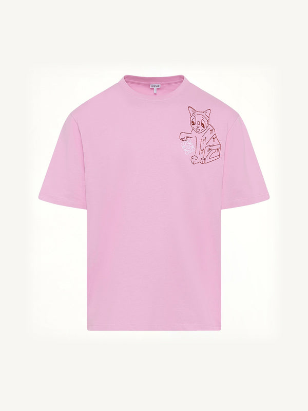 Louis Wain Loose Fit T-Shirt in Pink