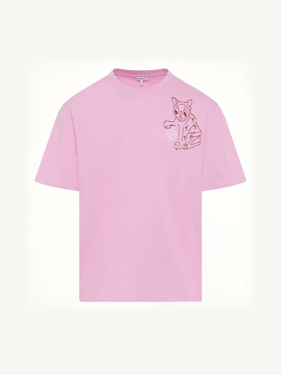 Louis Wain Loose Fit T-Shirt in Pink
