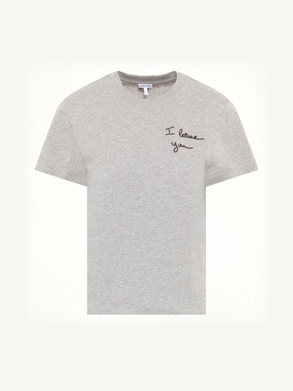 Regular Fit T-Shirt in Grey Melange