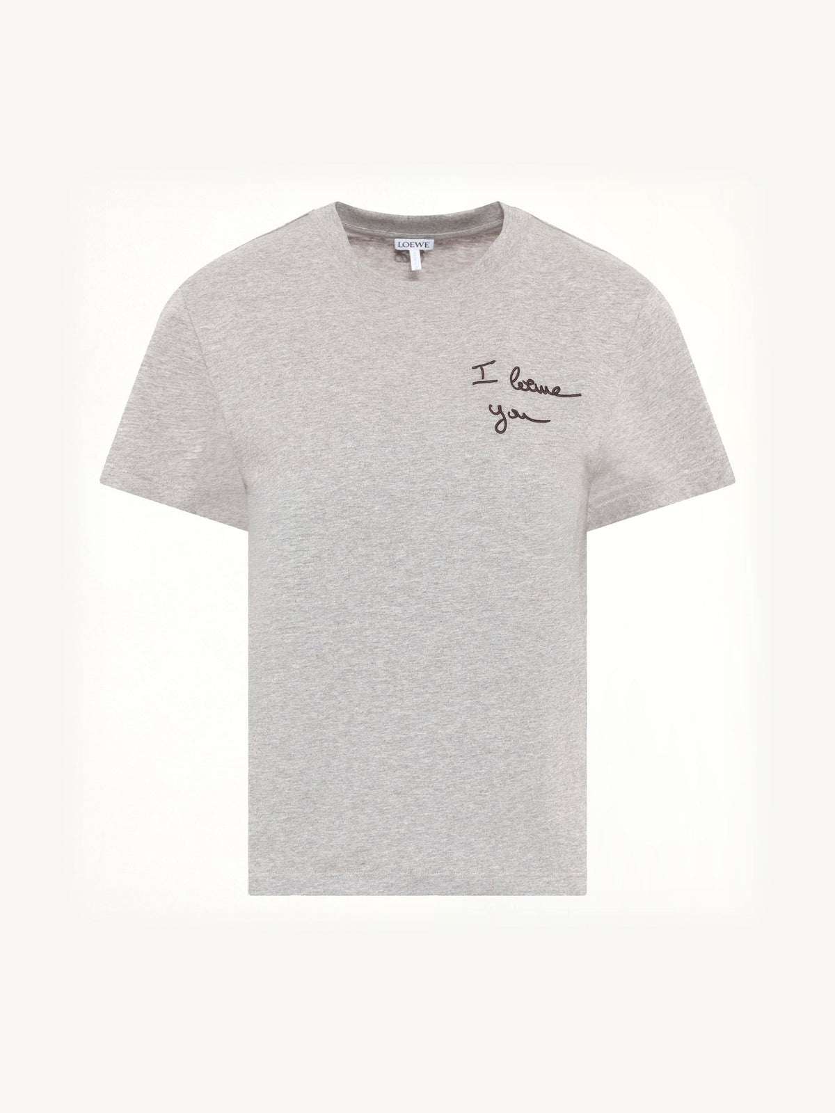 Regular Fit T-Shirt in Grey Melange