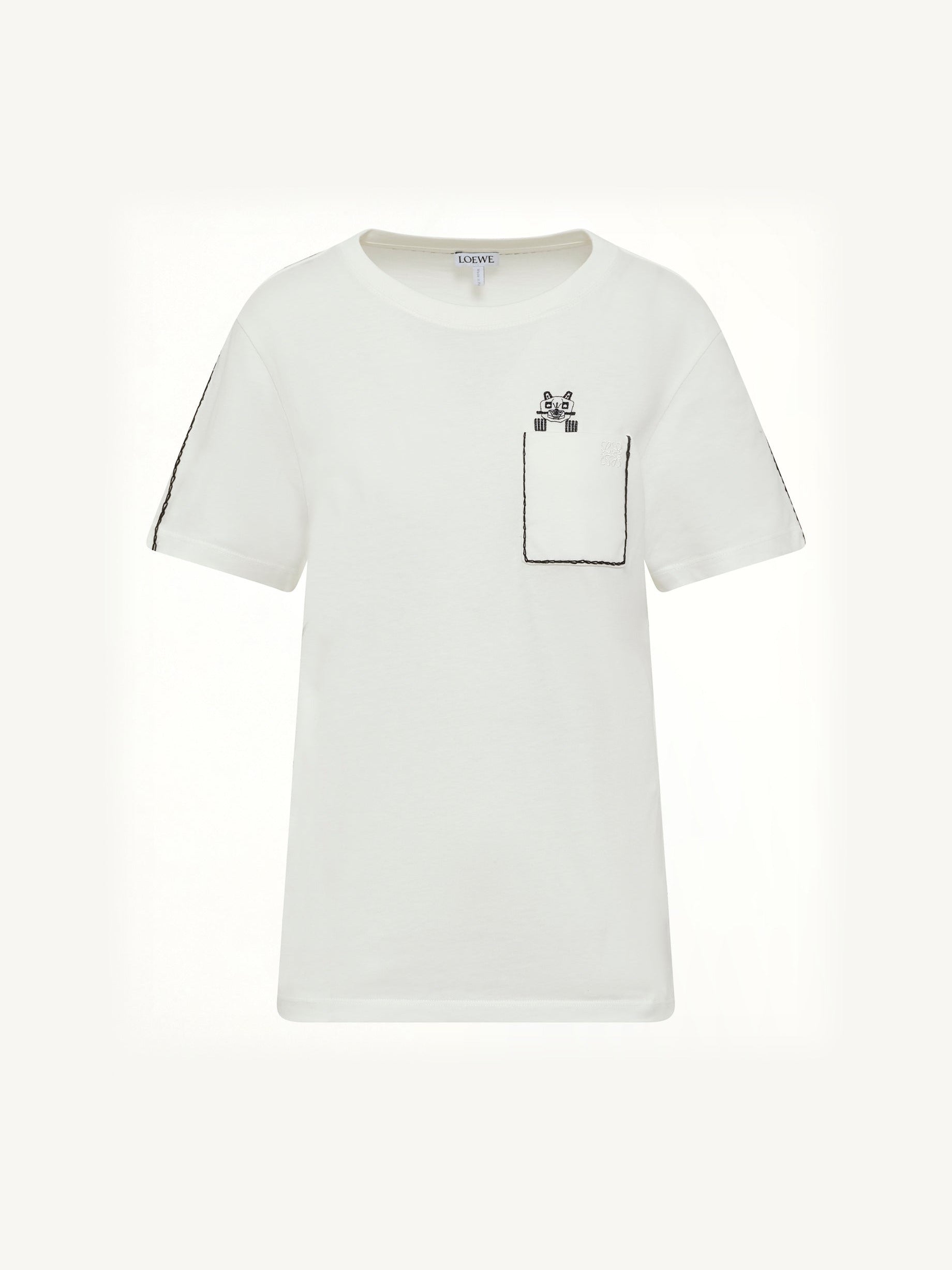 Louis Wain Regular Fit T-Shirt in White