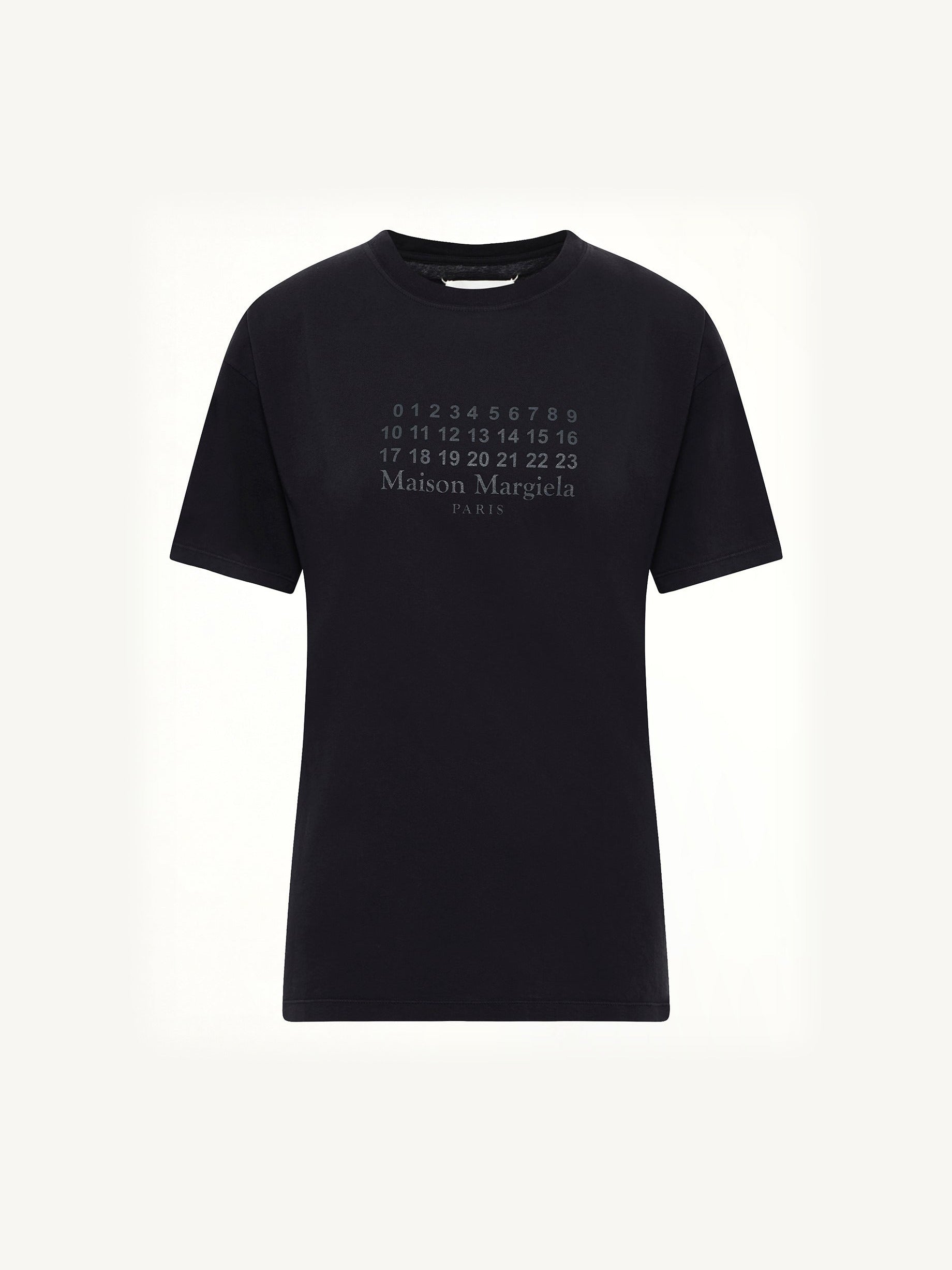 Maison Margiela Logo T-Shirt in Washed Black