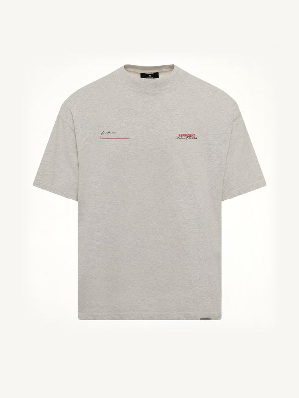 Patron of The Club T-Shirt in Cream Marl