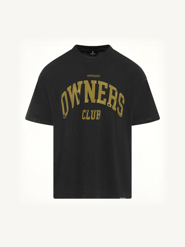 Represent Owners Club T-Shirt in Faded Black