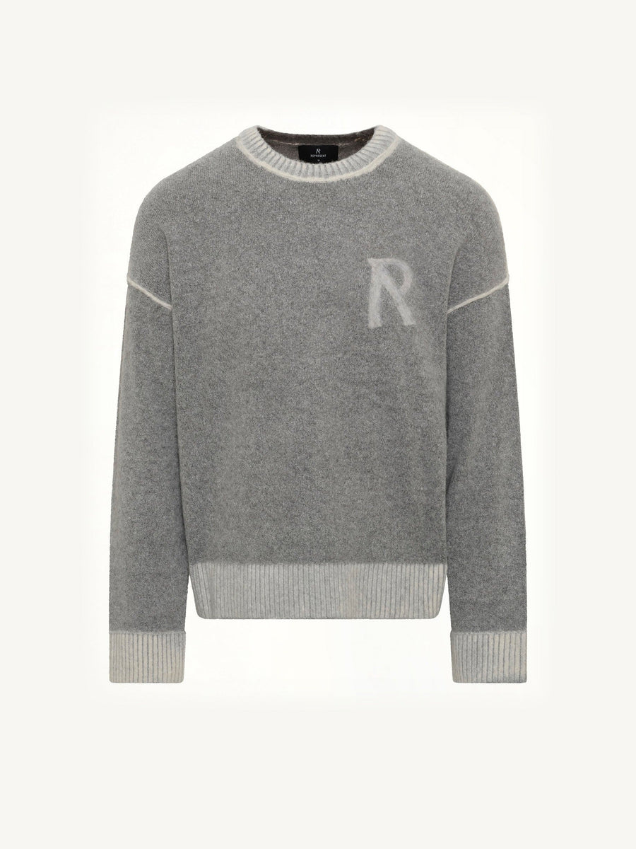 Laurel Knit Sweatshirt in Sun Fade Grey