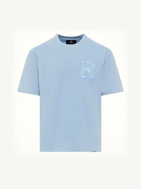 Western Initial T-Shirt in Mountain Bluebird