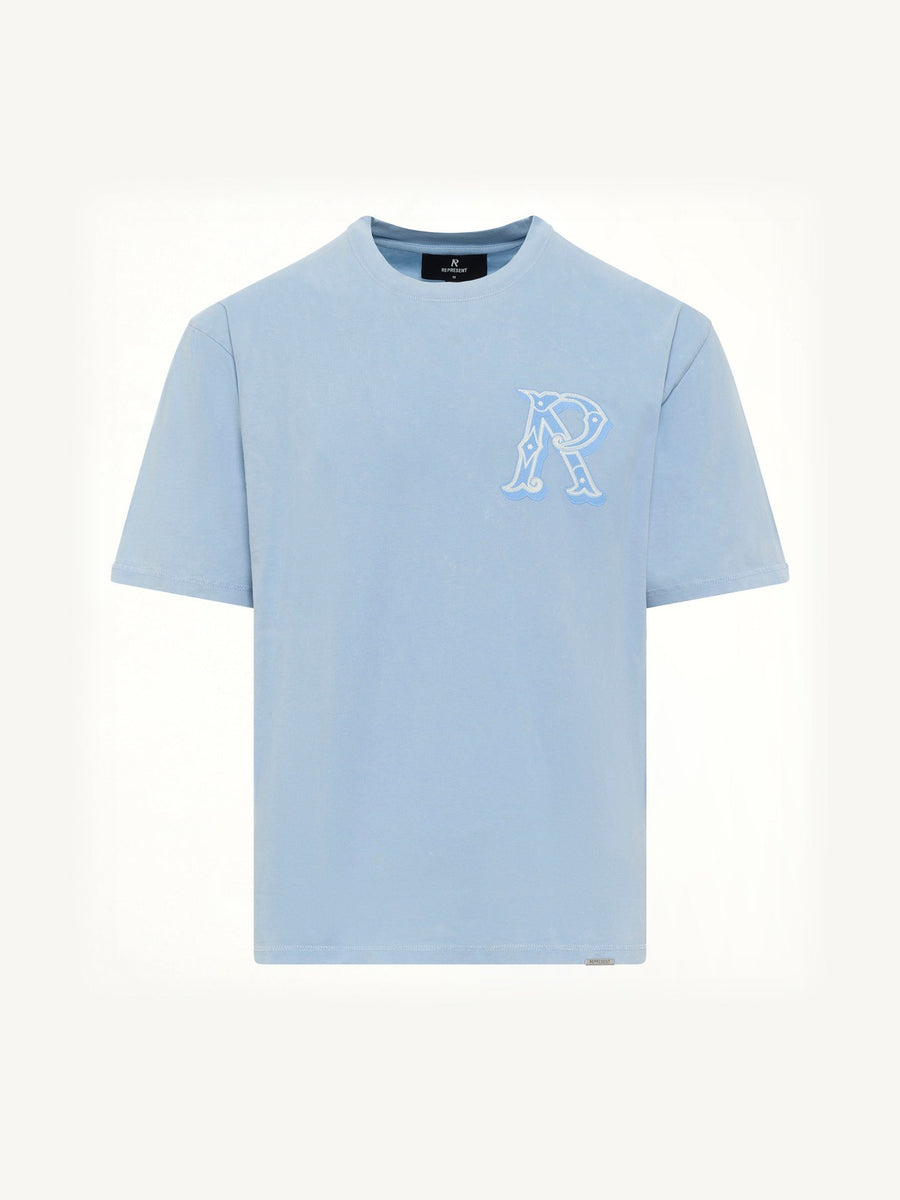 Western Initial T-Shirt in Mountain Bluebird