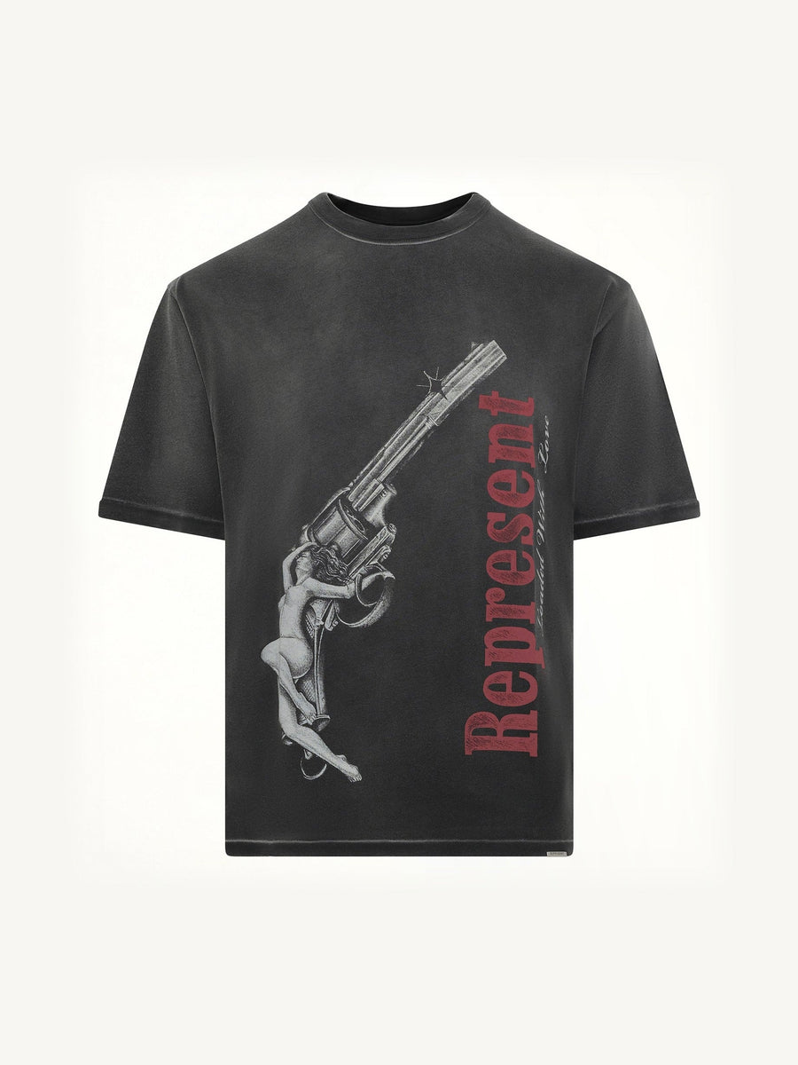 Loaded With Love T-Shirt in Stained Black