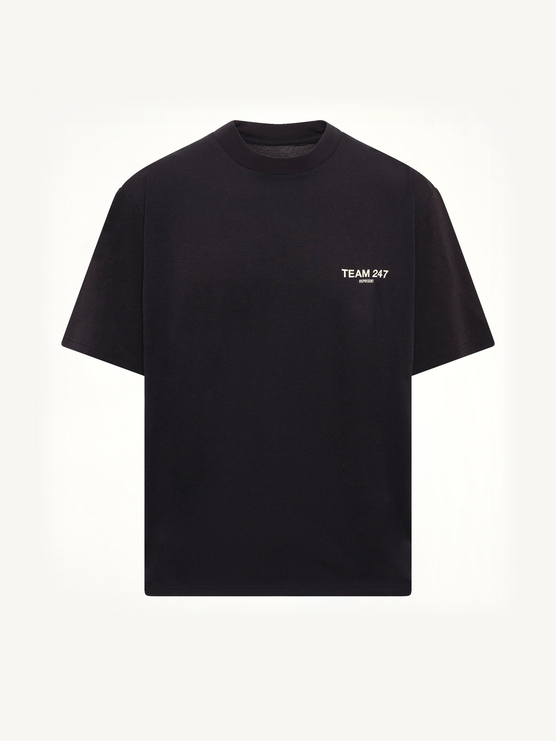 Team 247 Oversized T-Shirt in Jet Black