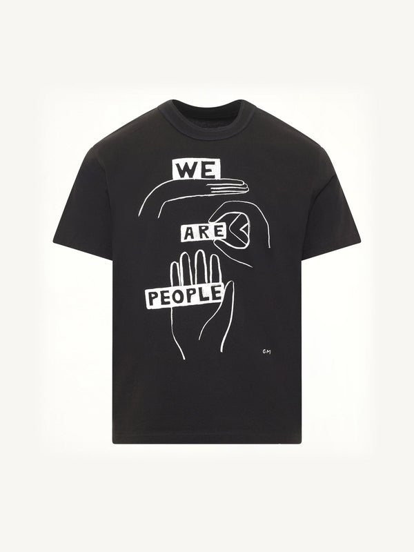 Geoff "We Are People" T-Shirt in Black