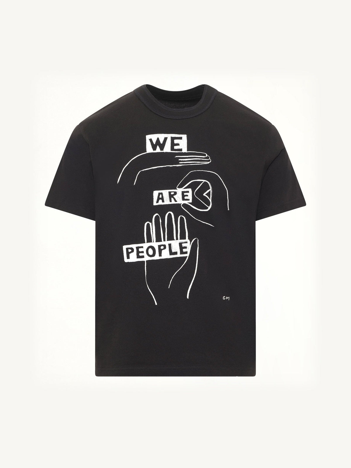 Geoff "We Are People" T-Shirt in Black