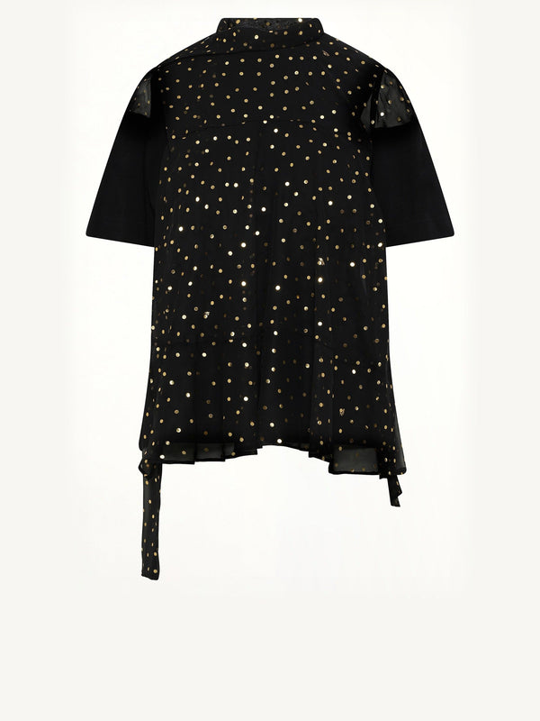 Polka Dot T-Shirt in Black