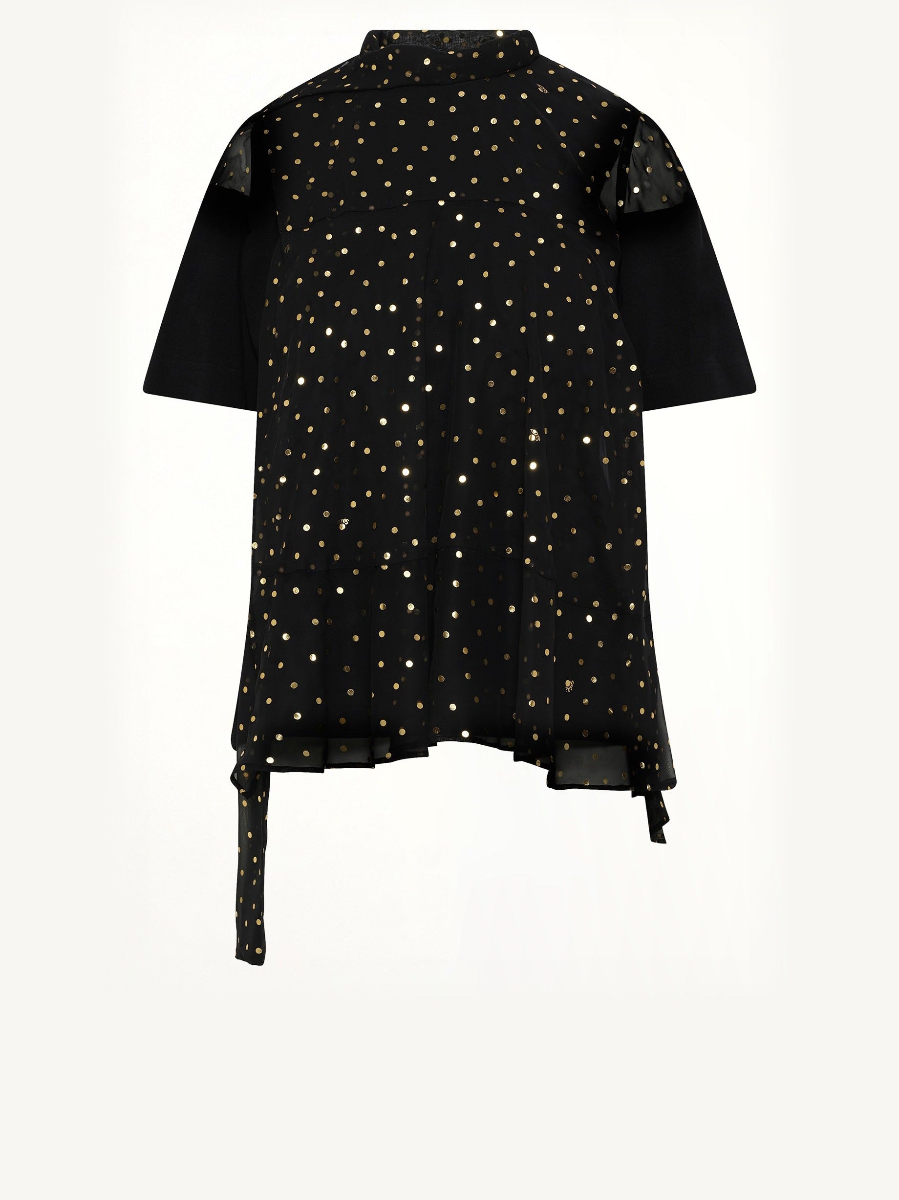 Polka Dot T-Shirt in Black