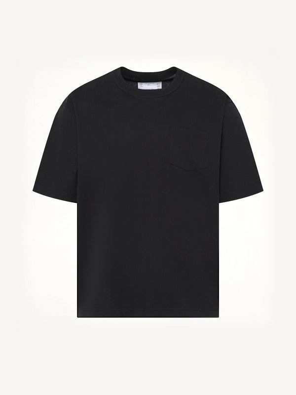 Cotton Jersey T-Shirt in Black