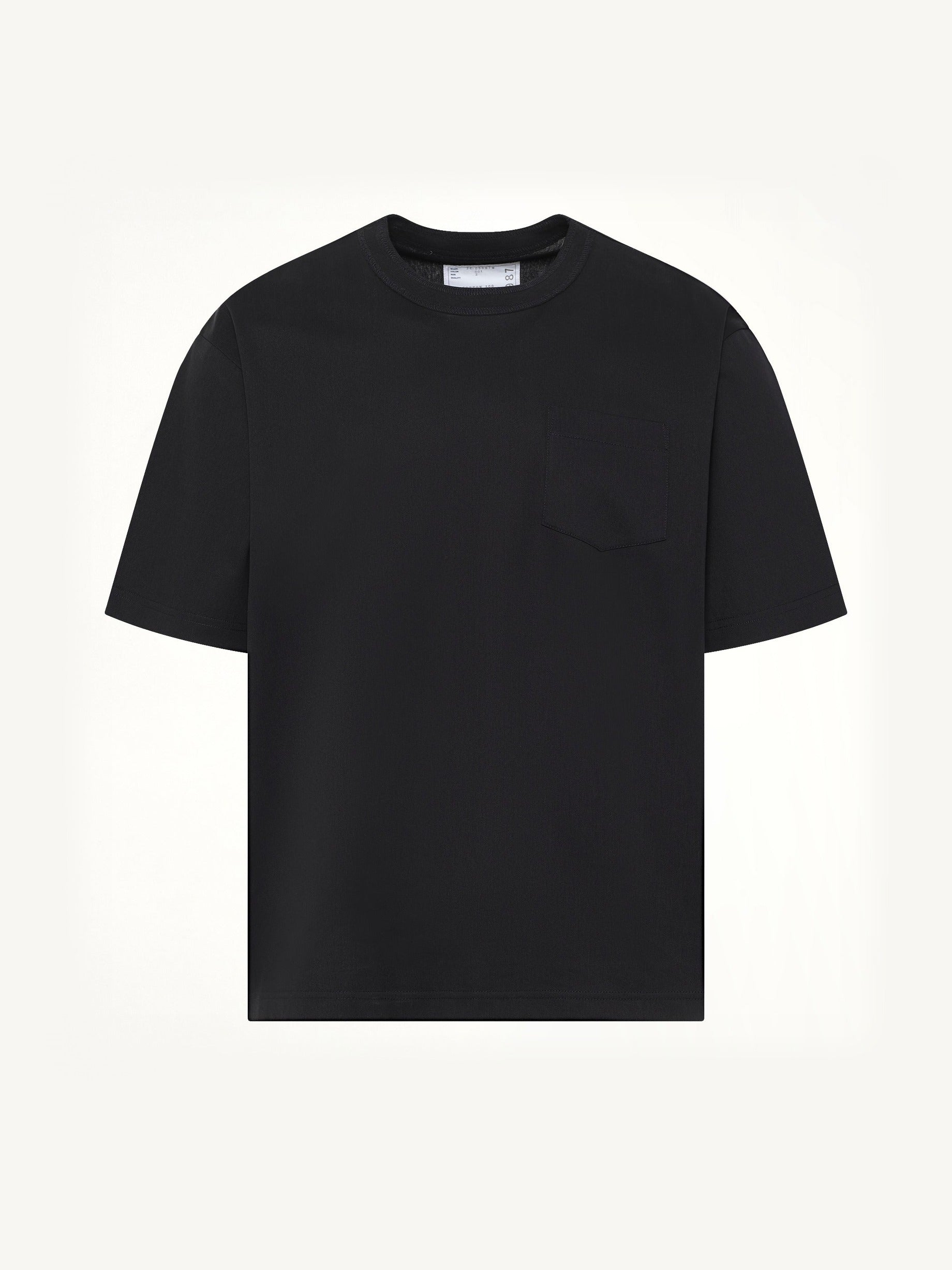 Cotton Jersey T-Shirt in Black