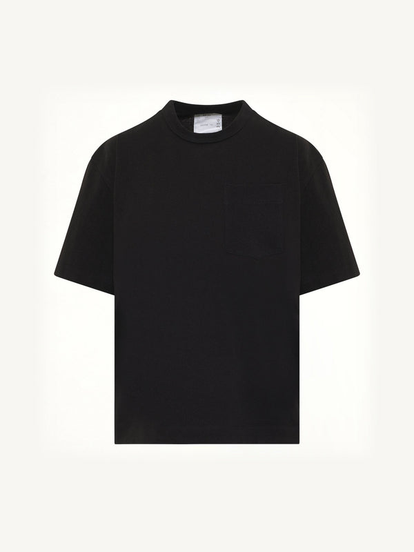 S Cotton Jersey T-Shirt in Black