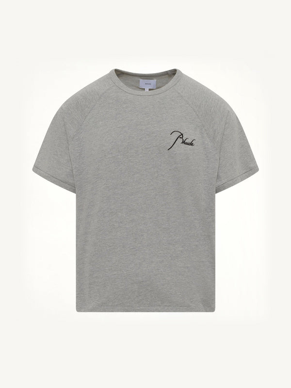 Classique Raglan T-Shirt in Heather Grey/Black