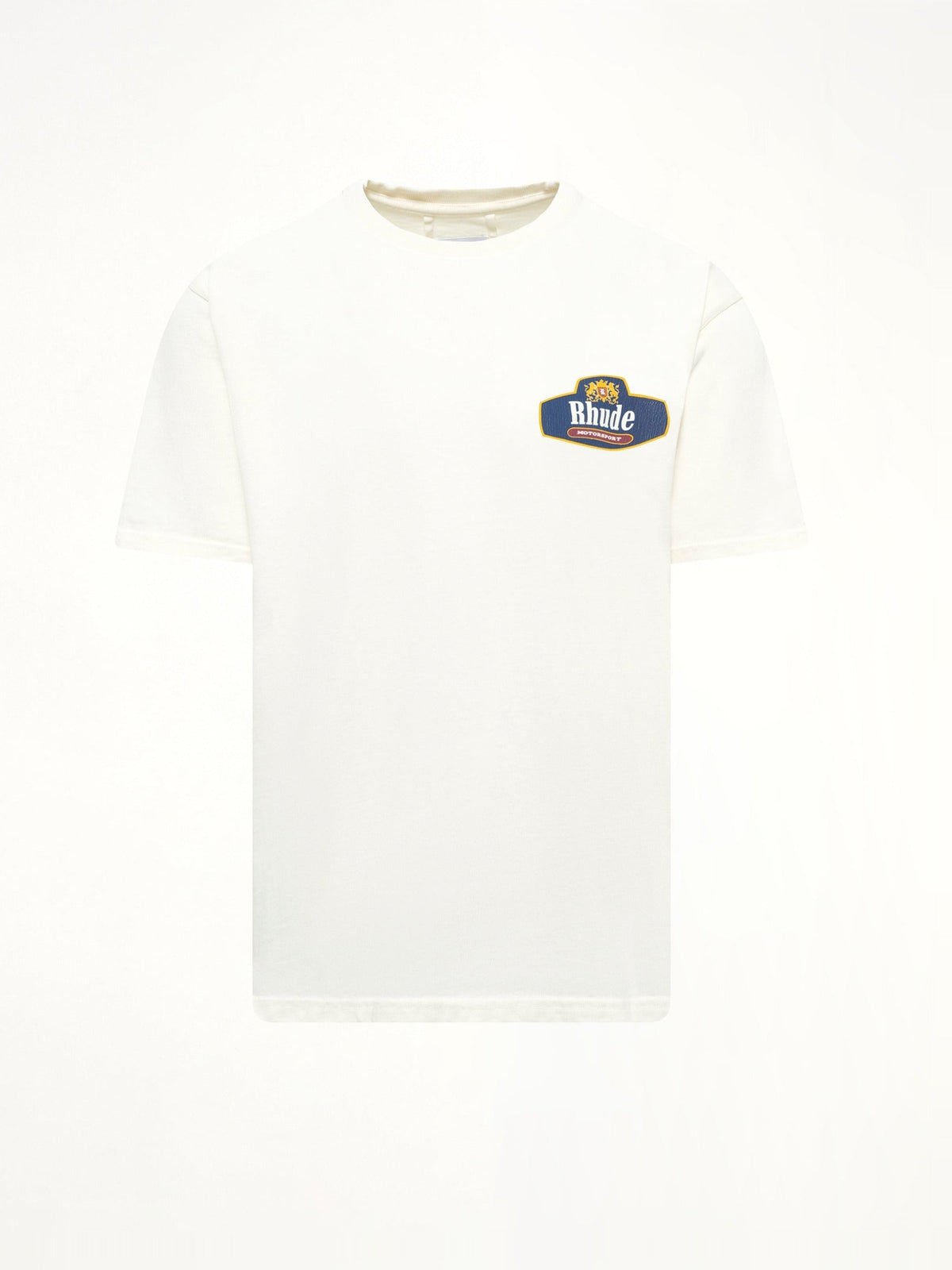 Rhude Racing Crest T-Shirt in Vintage White