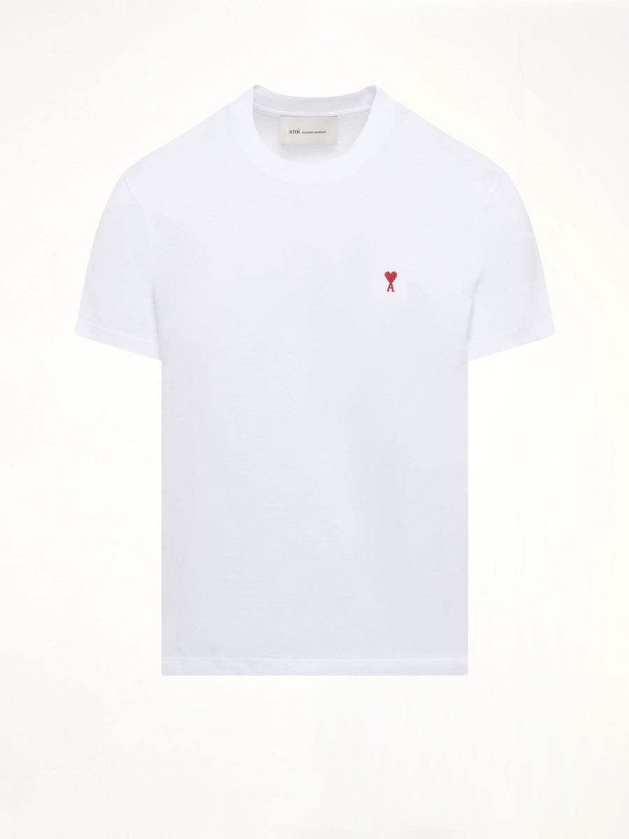 Ami De Coeur T-Shirt in White/Red