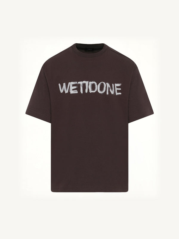 Logo Painted T-Shirt in Charcoal